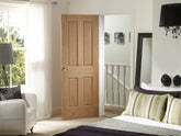 Victorian 4 Panel Internal Oak Fire Door